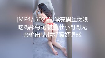 [MP4/ 502M] 漂亮黑丝伪娘吃鸡舔菊花 被强壮小哥哥无套输出 表情好骚好诱惑