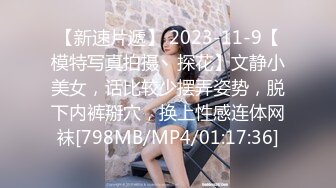 【新速片遞】 2023-11-9【模特写真拍摄丶探花】文静小美女，话比较少摆弄姿势，脱下内裤掰穴，换上性感连体网袜[798MB/MP4/01:17:36]