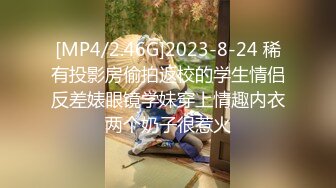 [MP4/2.46G]2023-8-24 稀有投影房偷拍返校的学生情侣反差婊眼镜学妹穿上情趣内衣两个奶子很惹火