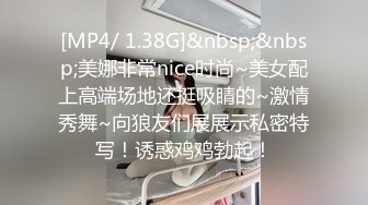 [MP4/ 1.38G]&nbsp;&nbsp;美娜非常nice时尚~美女配上高端场地还挺吸睛的~激情秀舞~向狼友们展展示私密特写！诱惑鸡鸡勃起！