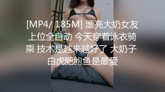 [MP4/ 185M] 漂亮大奶女友上位全自动 今天穿着泳衣骑乘 技术是越来越好了 大奶子 白虎肥鲍鱼是最爱